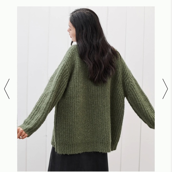 NWOT JENNI KAYNE Cocoon Cardigan in Olive Size Small - Picture 5 of 8